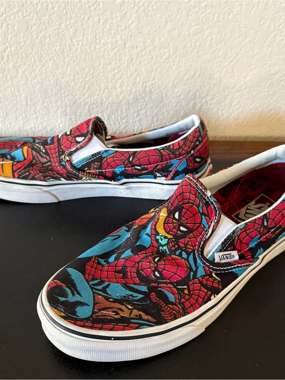 Vans X Marvel The Amazing Spider-Man Slip On Loafer Men Size 8